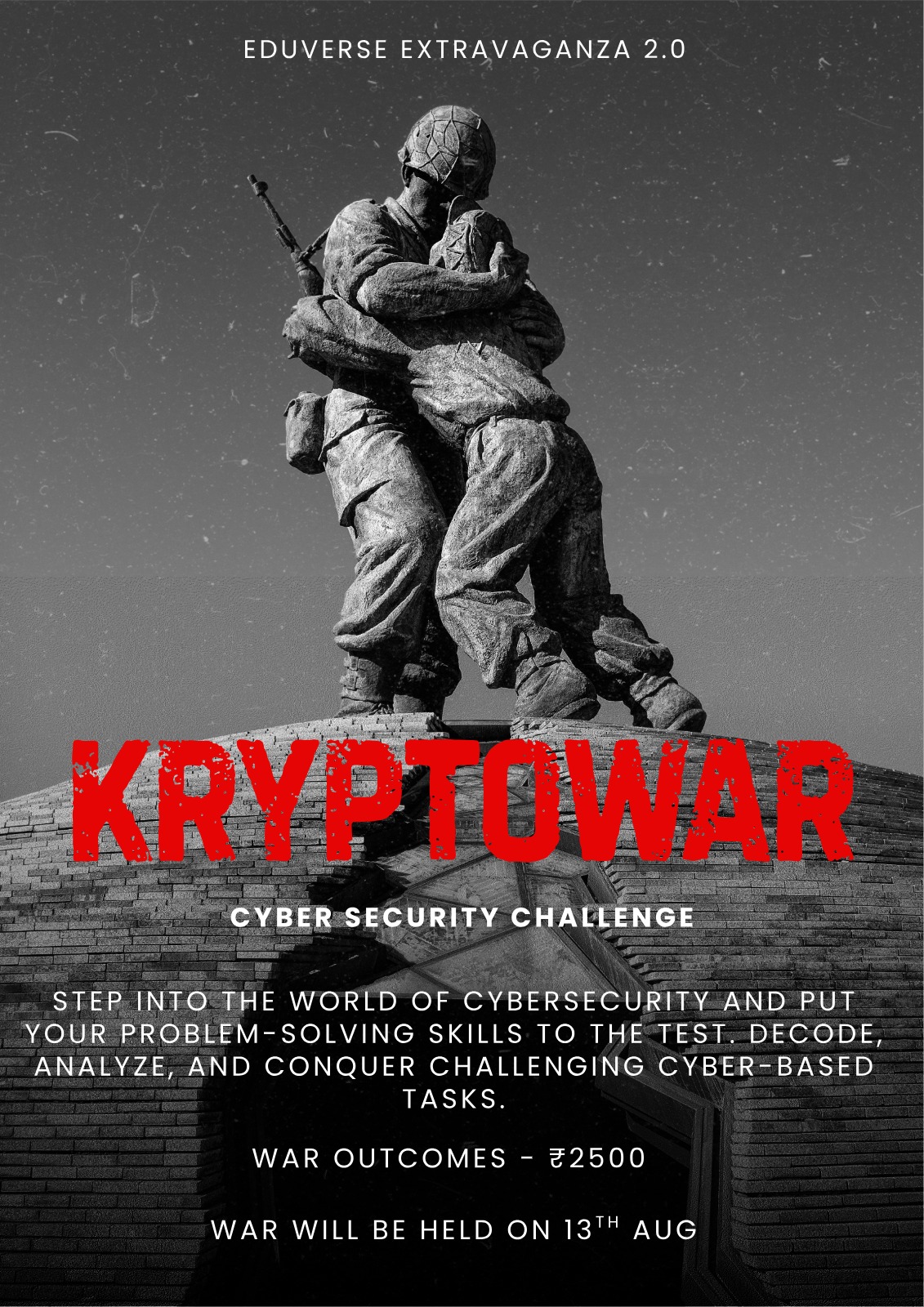 KryptoWar — Eduverse Extravaganza 2.0 2026 event poster