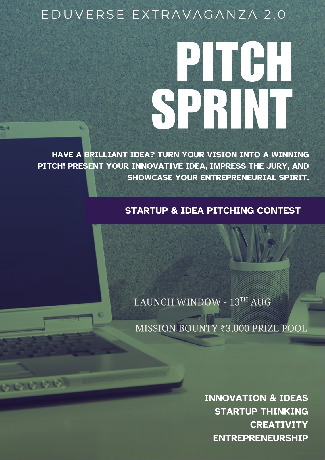 Pitch Sprint — Eduverse Extravaganza 2.0 2026 event poster